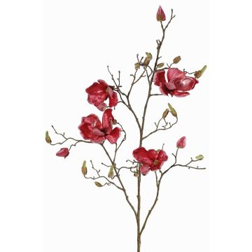 Ramo di magnolia artificiale in velluto JACKA, fucsia, 105cm Ramo di magnolia artificiale in velluto JACKA, fucsia, 105cm