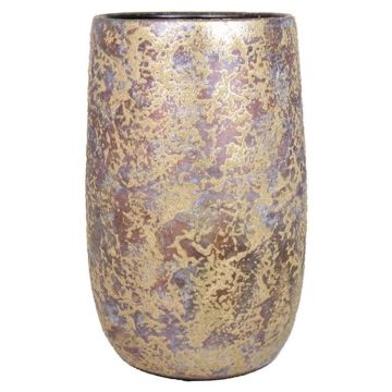Vaso di ceramica in stile retrò MAGO, aspetto antico, oro, 40cm, Ø22cm Vaso di ceramica in stile retrò MAGO, aspetto antico, oro, 40cm, Ø22cm