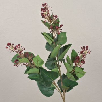 Ramo artificiale di gaultheria SERAFINE con frutti, rosso, 80cm