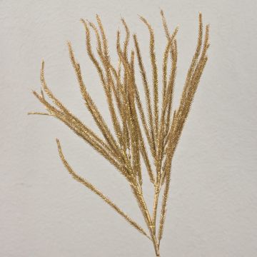 Ramo di cedro artificiale THEOBALD, glitter, oro, 60cm