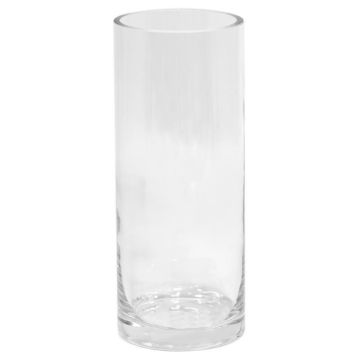 Vaso cilindrico in vetro SANSA OCEAN, trasparente, 20 cm, Ø 8 cm