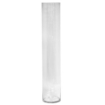 Vaso da fiori cilindrico SANSA OCEAN, trasparente, 80 cm, Ø 14,9 cm