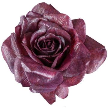 Fiore decorativo ZINTOR, rosso scuro, Ø 18 cm