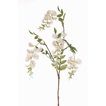 Ramo artificiale di wisteria SOULA con fiori, bianco, 80cm, Ø7-8cm Ramo artificiale di wisteria SOULA con fiori, bianco, 80cm, Ø7-8cm