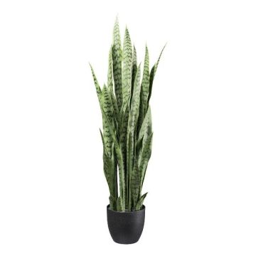 Pianta artificiale succulenta Sansevieria PLINK in vaso decorativo, verde, 110 cm