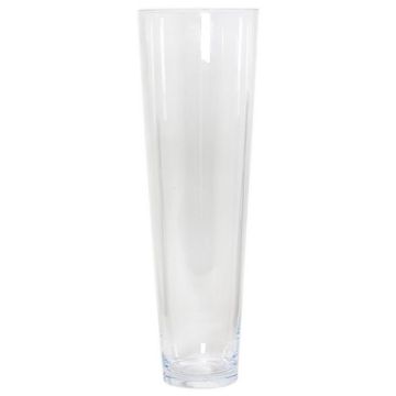 Vaso con base conica AMNA OCEAN in vetro riciclato, trasparente, 50cm, Ø15cm Vaso con base conica AMNA OCEAN in vetro riciclato, trasparente, 50cm, Ø15cm