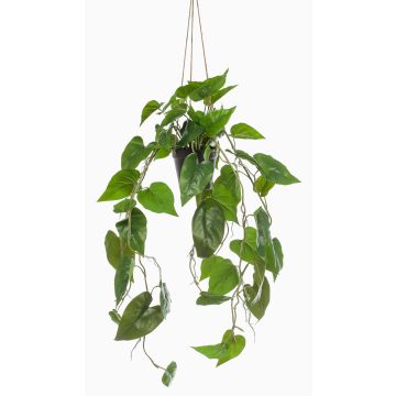 Pianta artificiale Philodendron Scandens URCO, vaso decorativo, 80cm