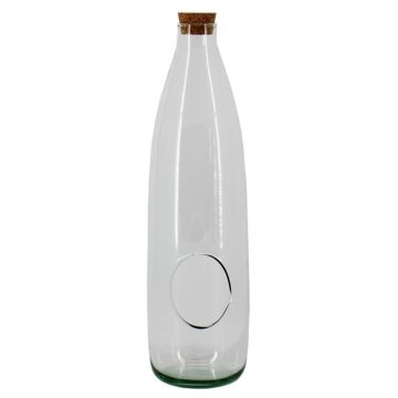 Terrario in vetro GLYPMO con tappo in sughero, riciclato, trasparente, 53 cm, Ø 15 cm
