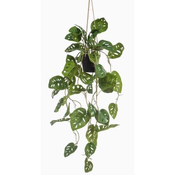 Philodendron Monstera adansonii artificiale, vaso decorativo, 80 cm