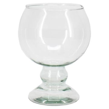 Bicchiere da cognac XXL NELMAR su piedistallo, riciclato, trasparente, 19cm, Ø14cm Bicchiere da cognac XXL NELMAR su piedistallo, riciclato, trasparente, 19cm, Ø14cm