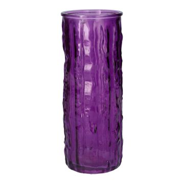 Vaso decorativo ANJANKA in vetro, viola scuro, 25 cm, Ø 9,5 cm