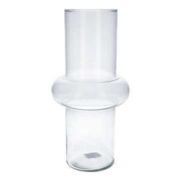 Vaso da fiori ELSABEA, vetro riciclato, trasparente, 31 cm, Ø 15,1 cm