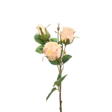 Ramo artificiale di rosa FREYDE, rosa chiaro, 45 cm, Ø 4-5 cm