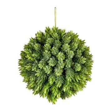 Palla di luppolo artificiale VALKIN con fiori, pendente, verde, Ø 18 cm