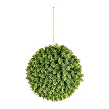 Palla di luppolo artificiale VALKIN con fiori, pendente, verde, Ø 25 cm