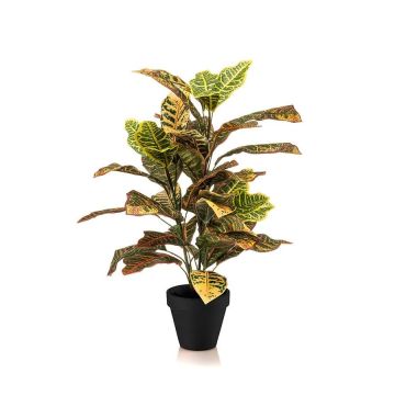Pianta artificiale Kroton ISKANDAR in vaso decorativo, variegata, 65 cm Pianta artificiale Kroton ISKANDAR in vaso decorativo, variegata, 65 cm