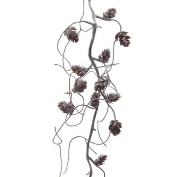 Ghirlanda artificiale di pigne ZEBRO, naturale, 120 cm