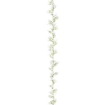 Ghirlanda di fiori artificiali gypsophila LORBI, bianca, 185 cm