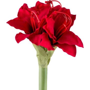 Fiore di plastica amarillide LIKONE, rosso, 30cm