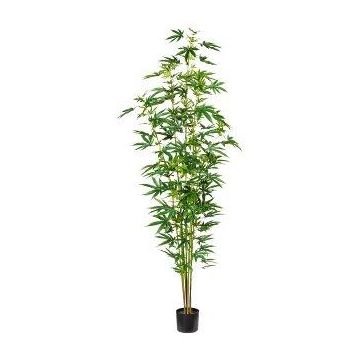 Albero artificiale canapa BUGIN, tronco artificiale, verde, 210 cm