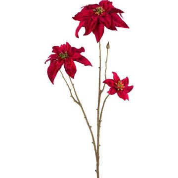 Ramo di fiori artificiali stella di Natale VORLIN, rosso, 65 cm