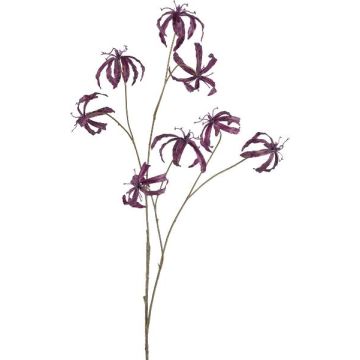 Ramo artificiale di gloriosa SLARHO, viola, 110 cm