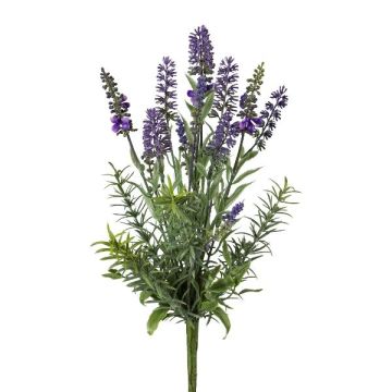 Fiore artificiale lavanda BLIMOR, bastoncino, cespuglioso, viola, 35 cm