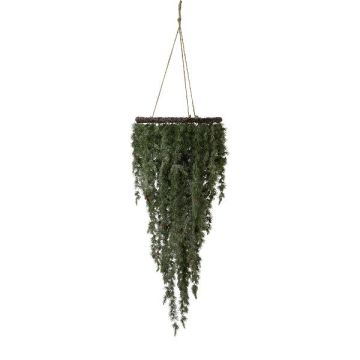 Ghirlanda artificiale da soffitto in cedro ORFILA, ghiacciata, verde-bianca, 160 cm