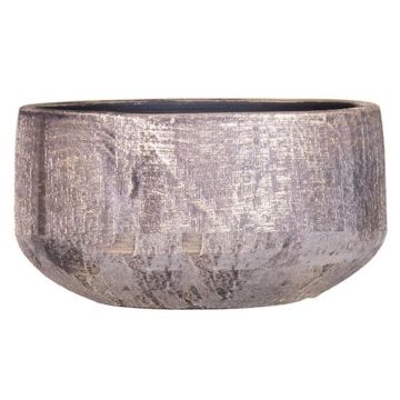 Ciotola da piante in ceramica AETIOS, colore sfumato, oro-marrone, 13cm, Ø28cm