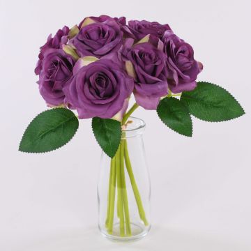 Mazzo di rose artificiali GAUTAM, viola scuro, 25 cm Mazzo di rose artificiali GAUTAM, viola scuro, 25 cm