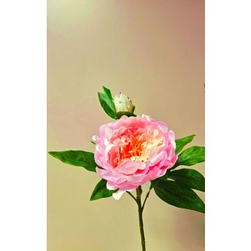 Peonia artificiale FYRFAR, aperta, rosa, 60 cm