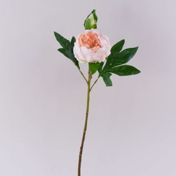 Peonia artificiale FYRFAR, semiaperta, rosa chiaro, 60 cm