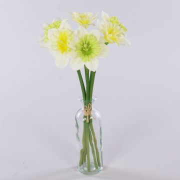 Mazzo di narcisi artificiali LELA, bianco-verde, 35 cm, Ø 20 cm
