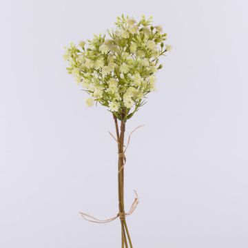 Bouquet di fiori artificiali con gypsophila CECILIA, bianco crema, 30 cm