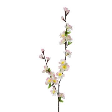 Ramo artificiale ciliegio ornamentale giapponese SLORIX con fiori, rosa-bianco, 85 cm