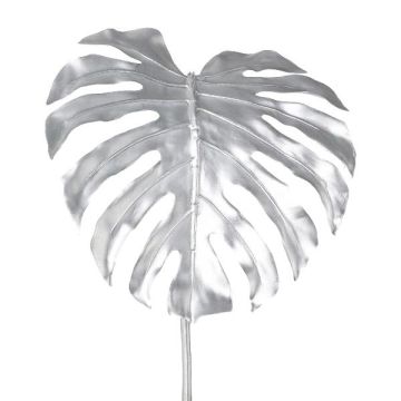 Foglia artificiale Philodendron Monstera Deliciosa MENKIS, argento metallizzato, 90 cm
