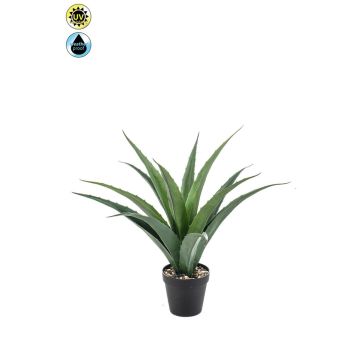 Agave americana artificiale QUINTINUS, vaso decorativo, crossdoor, verde, 45 cm Agave americana artificiale QUINTINUS, vaso decorativo, crossdoor, verde, 45 cm