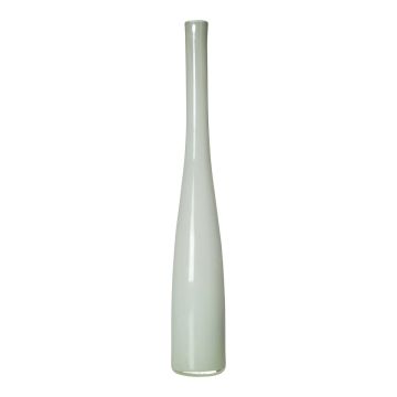 Bottiglia decorativa slanciata in vetro NASTASYA, bianca, 60 cm, Ø 10 cm
