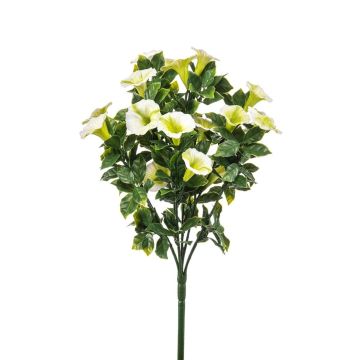Fiore artificiale petunia FINVON su stelo, crossdoor, bianco, 27 cm