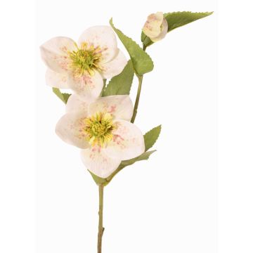 Ramo artificiale di rosa di Natale SUNMYN, crema, 55cm, Ø8-10cm