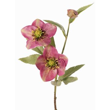 Ramo artificiale di rosa di Natale SUNMYN, malva, 55cm, Ø8-10cm