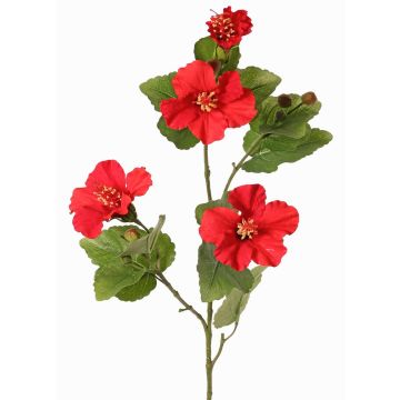 Ramo decorativo di ibisco TELSIMA con fiori, rosso, 80 cm Ramo decorativo di ibisco TELSIMA con fiori, rosso, 80 cm