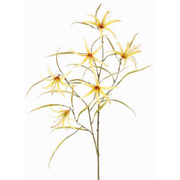 Ramo decorativo con fiori di lathyrus TYZANS, giallo, 95cm