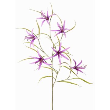 Ramo decorativo con fiori di lathyrus TYZANS, lilla, 95cm