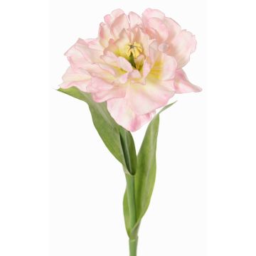 Tulipani artificiali STEFANIE, rosa chiaro-giallo, 65cm, Ø14cm