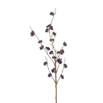 Ramo artificiale di silfio SILFIO con bacche, viola scuro, 95 cm