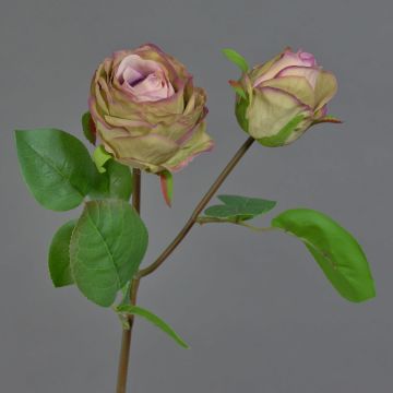 Fiore artificiale rosa RENATUS, viola-rosa, 45 cm, Ø6-8 cm
