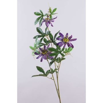 Fiore decorativo Passiflora JULANDA, lilla-bianco, 95cm, Ø11cm