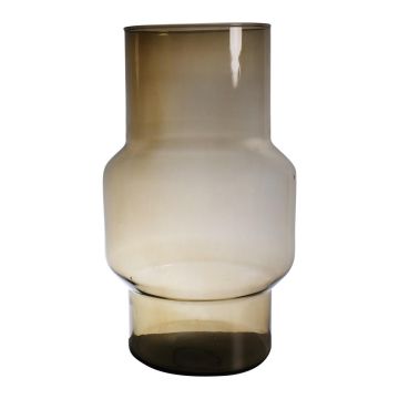 Portafiori FORTUNATO in vetro, riciclato, arancione-marrone-trasparente, 40cm, Ø24cm