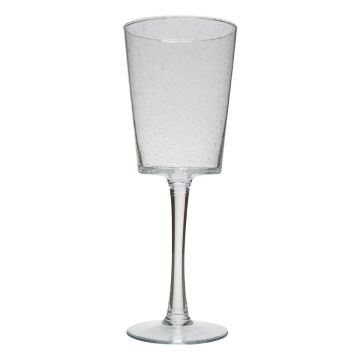 Vaso a stelo grande con piede KERRIN, con bolle, trasparente, 45cm, Ø17cm Vaso a stelo grande con piede KERRIN, con bolle, trasparente, 45cm, Ø17cm